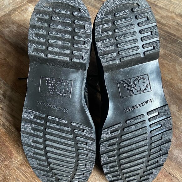 Dr Martens 1460 Black Mono Lace-Up Leather Boots - Picture 6 of 10